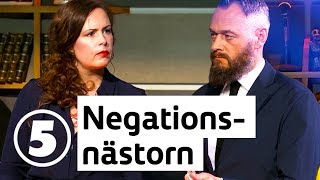 Alla mot alla med Filip och Fredrik | Hanna Hellquist och Olof Lundh löser krångliga meningar