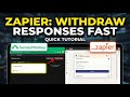 How to withdraw responses from SurveyMonkey into Zapier workflows - Quick Tutorial
