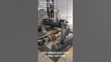 TEST MÁY CNC 5 TRỤC CHUYÊN ĐỤC TƯỢNG GỖ