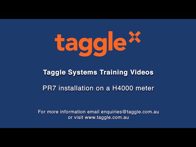 Taggle Systems - PR6 installation on V200 mechanical meter 