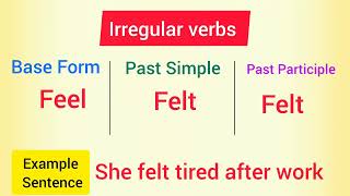 50 most common irregular Verbs in English #speakconfidentenglish 