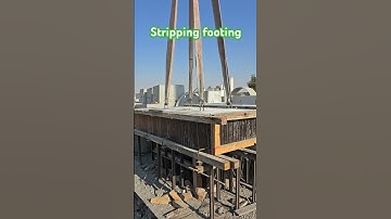 Stripping pocket type precast footing. #prestressedconcrete #boundarywall #artbeton