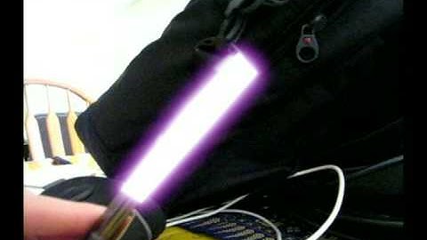 My First Ever Lightsaber effect test on a pen using Adobe After Effects CS4