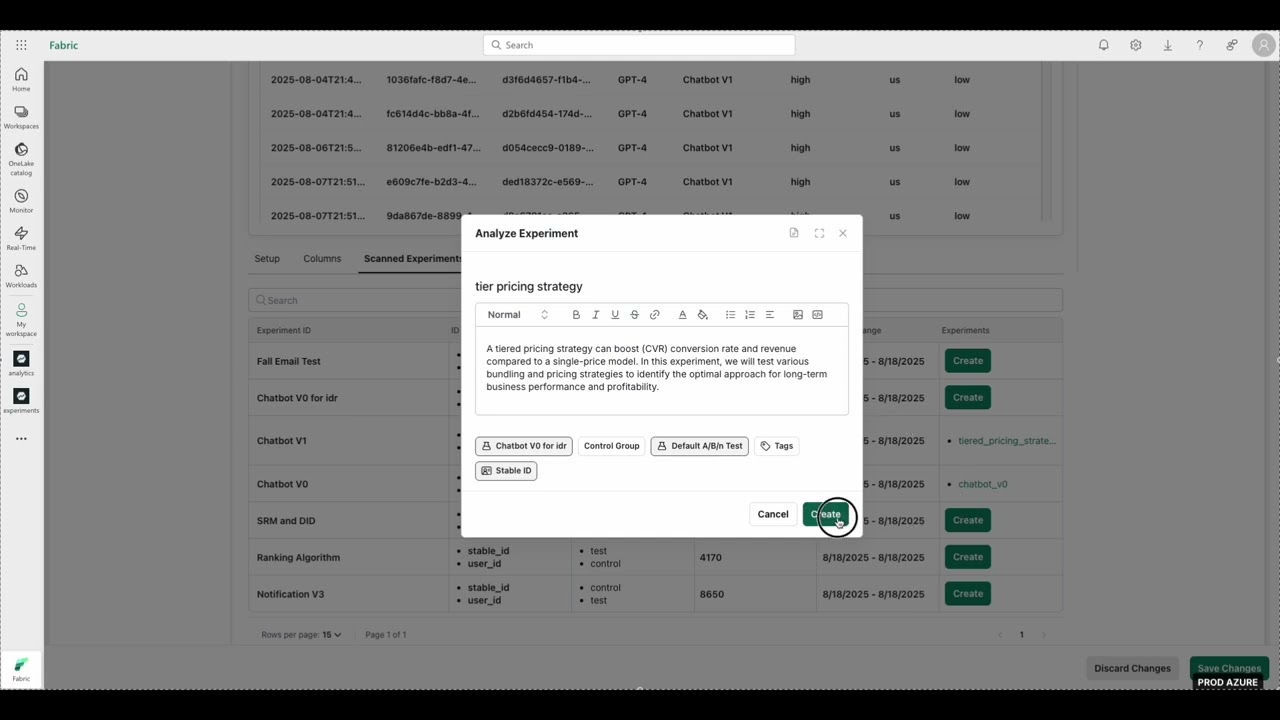 Demo: Statsig Experimentation and Analytics Platform in Microsoft Fabric