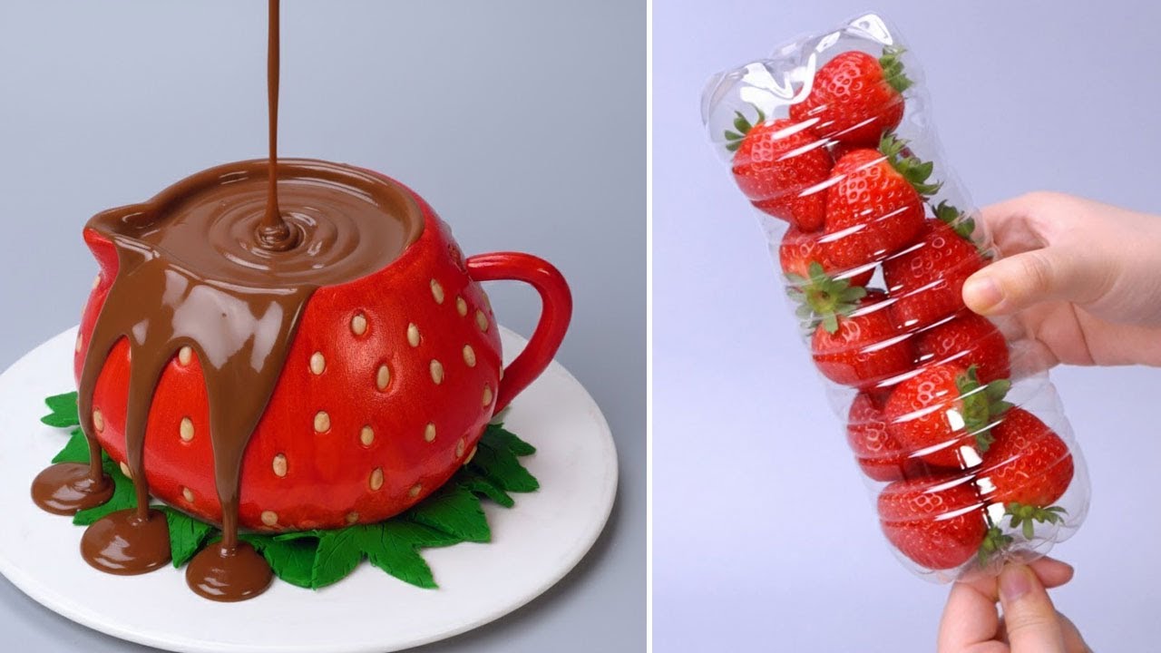 🍓🍓 So Tasty Strawberry Cake Decorating Hacks | Amazing Cake Decorating Ideas For Every Occasion