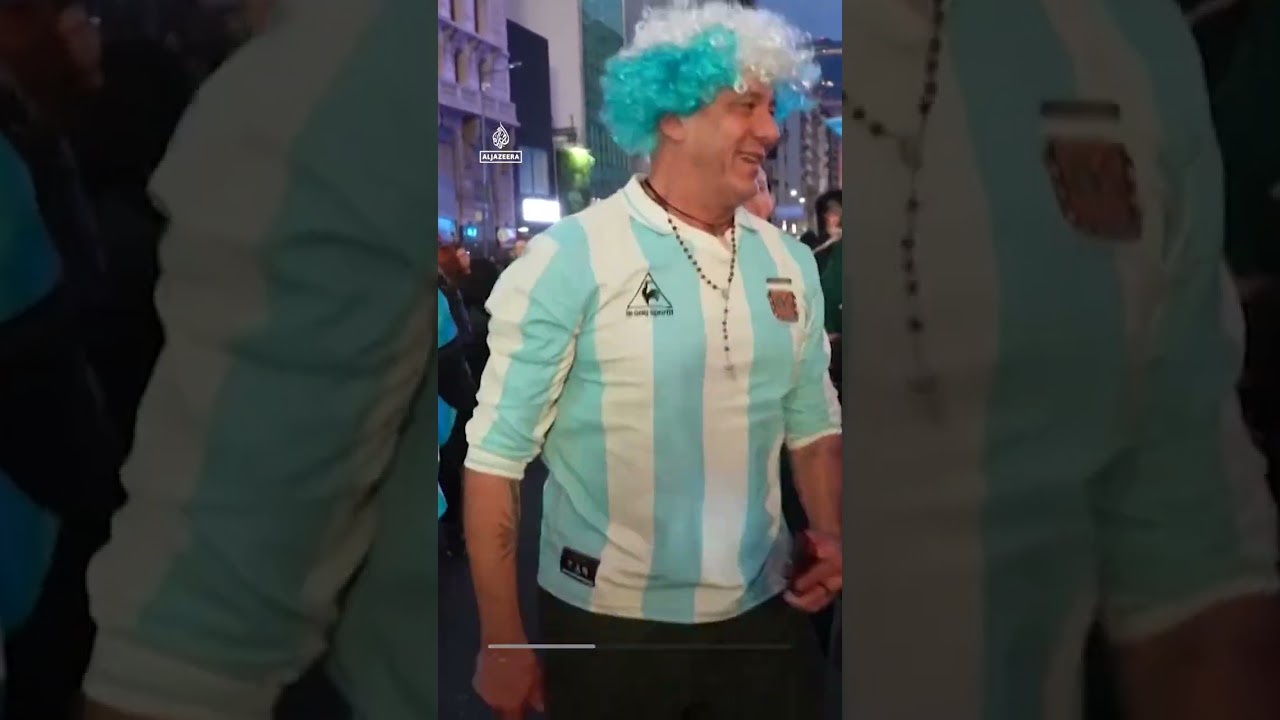 Celebrations erupt in Argentina’s capital after World Cup semifinal win | AJ #shorts