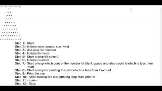 Triangle pattern in c language|| Question of c language || Code || Algorithm