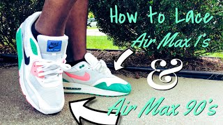 how to lace air max 1