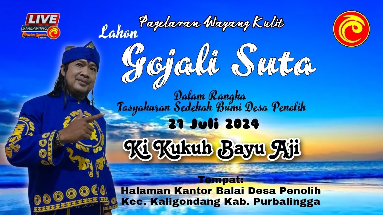 LIVE🔴 PAGELARAN WAYANG KULIT❗️LAKON GOJALI SUTO ❗️KI KUKUH BAYU AJI