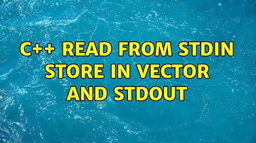 c++ read from stdin store in vector and stdout (3 Solutions!!)