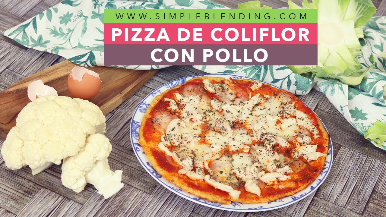 INCREÍBLE PIZZA CON BASE DE COLIFLOR MUY SALUDABLE | Receta de pizza cetogénica con base de coliflor