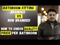 Branded vs non branded bathroom fitting bathroom fitting price in india sanitary fitting item list