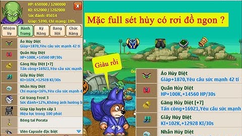 Ngọc Rồng Online - Thử thách 24h mặc full sét hủy diệt úp cold liệu có rơi đồ ngon?