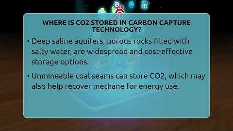 Where Is CO2 Stored In Carbon Capture Technology? - Talking Tech Trends