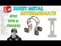 SolidWorks Sheet Metal MASTERCLASS - Epic Tips Tricks Tutorial - Intermediate Level thumbnail