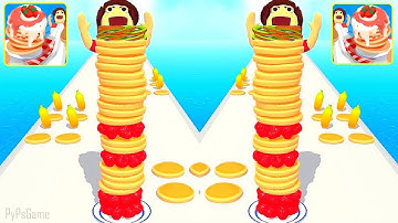 Pancake Run - Gameplay All Levels Walkthrough Part 3 Level 13-25