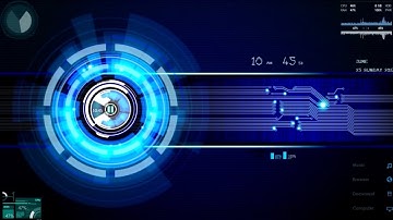 Modern Tech Rainmeter - Desktop Visualization