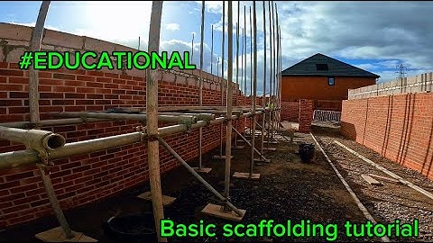 Basic scaffolding TUTORIAL P.O.V #110 #educational #scaffolding #construction #subscribe