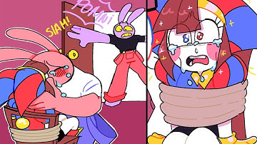 Jax x Pomni Caught in the Act A Desperate Rescue l Circus Comic | TADC