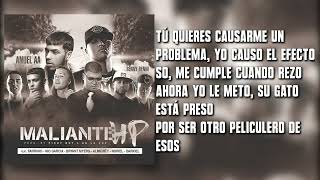 Video thumbnail of "Benny Benni - Maliante HP (Remix) ft. Anuel AA, Farruko, Bryant Myers, Almighty, & Mas (Letra)"