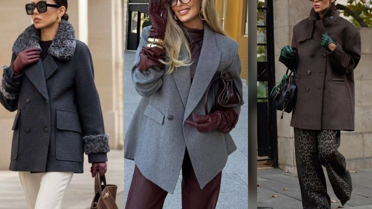 МОДНЫЕ ПАЛЬТО В УКОРОЧЕННЫХ МОДЕЛЯХ СТИЛЬНОЕ ПАЛЬТО ПИДЖАК В ЖЕНСКОМ ГАРДЕРОБЕ💕