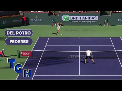 Del Potro big running Forehands vs Federer | Tennis Elbow 2013 Gameplay
