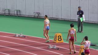20161021ユース女子400ｍ準決勝1組