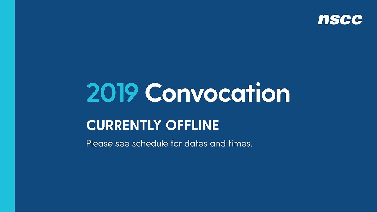 NSCC Ivany Campus Convocation 2019 YouTube