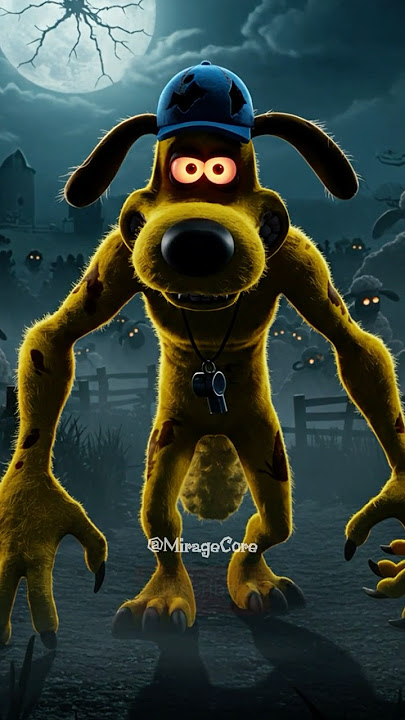 monster version of shaun the sheep characters | horror| fakesituation #scary #cartoon #ghost #shorts
