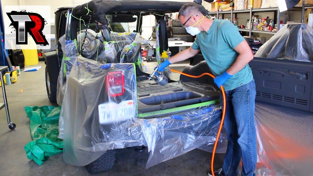 Jeep Wrangler Interior Removal Lizardskin Insulation Coating