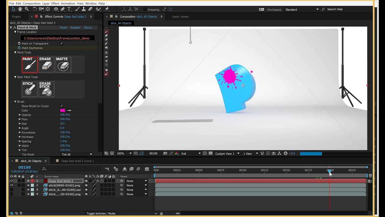Paint & Stick Tutorial: Creating a Stick - YouTube