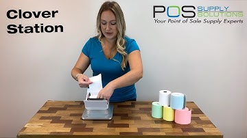 How To Replace Paper In Your Clover Station Printer