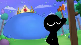 Stickman vs King Slime - Terraria Animation