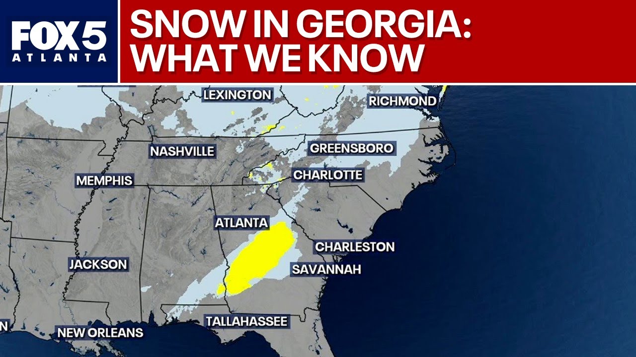 Snow chance in Georgia on Saturday night | FOX 5 News - YouTube