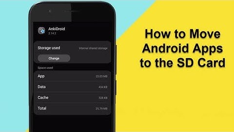 How to move Android apps to SD card 2023