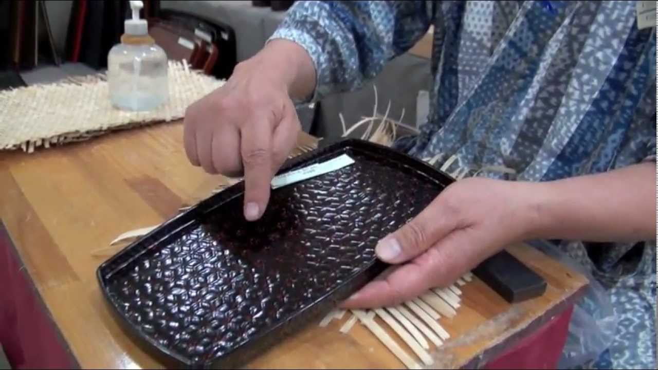 遠鉄百貨店 福岡県 らんたい漆器／井上らんたい漆器 - YouTube