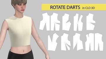 CLO 3D | How to Rotate Darts in clo 3D