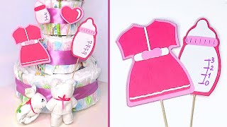 Baby shower gift idea | Baby shower decorations | Diaper cake