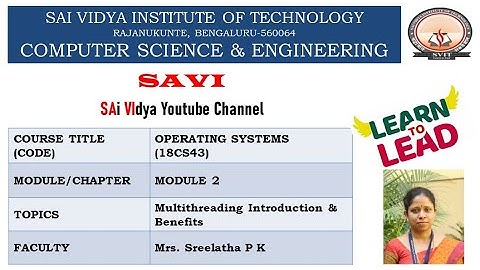 Module 2 - Multithreading Introduction & Benefits
