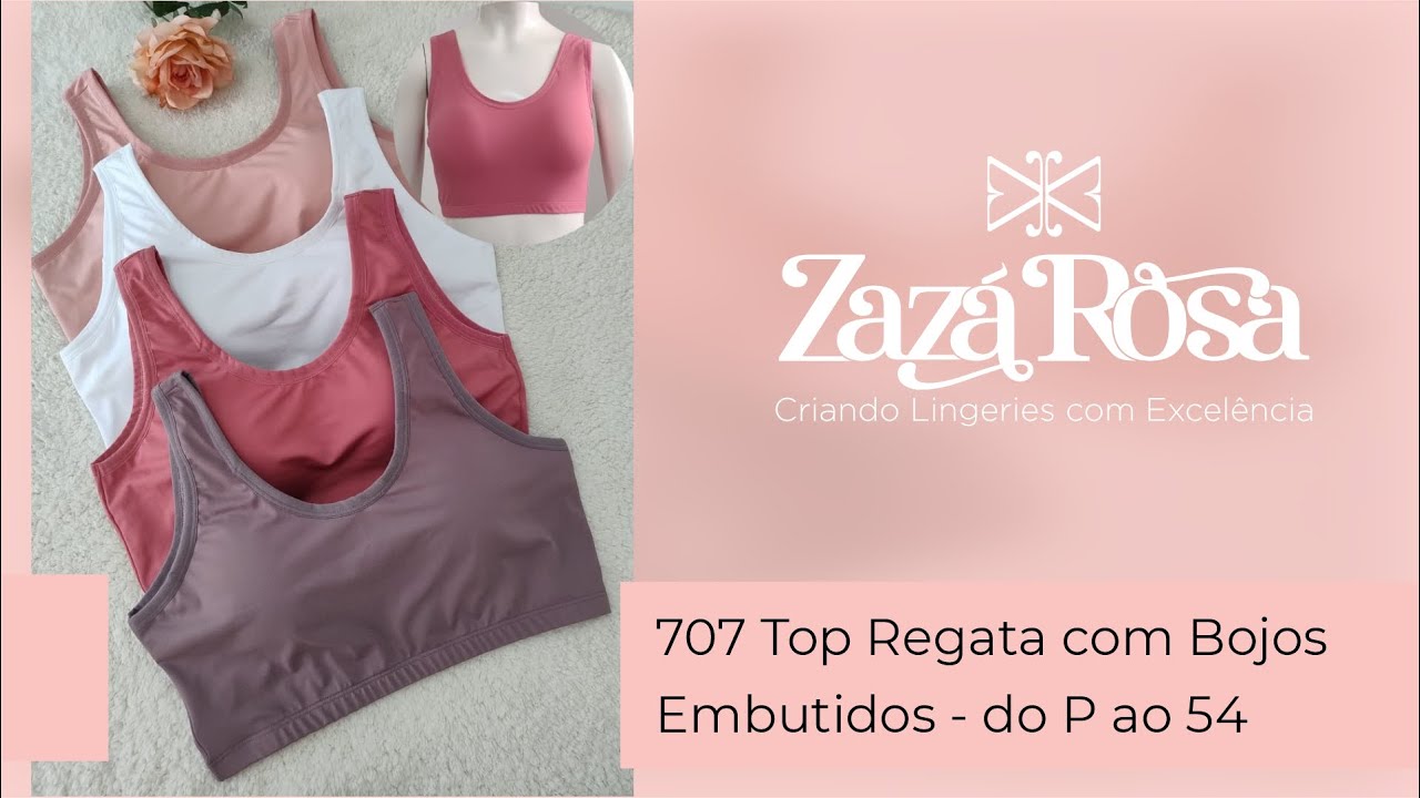 707 Top Regata com Bojos embutidos do P ao 54 - ZazaRosa