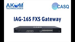 Akom Casq 16 Port Fxs Gateway Model Iag-16S