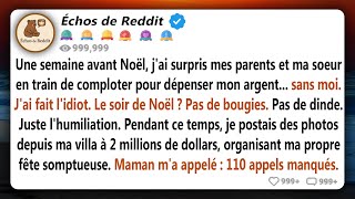 J'ai surpris mes parents en train d'utiliser mon argent pour Noël et je les ai banni - J'ai organisé