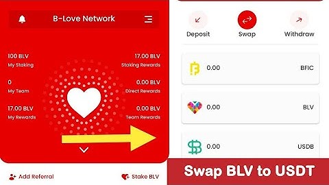 How to swap blv to usdt | B love network me swap kaise kare