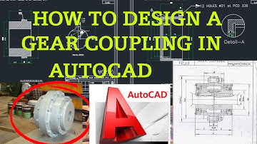 How to design a gear coupling in AutoCAD Tutorial  1