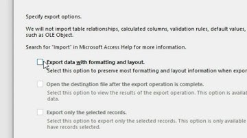 HOW TO EXPORT ACCESS TO TEXT FILE IN Microsoft Office 2019