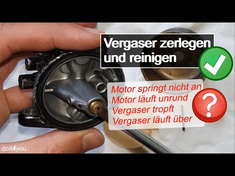 Vergaser zerlegen und