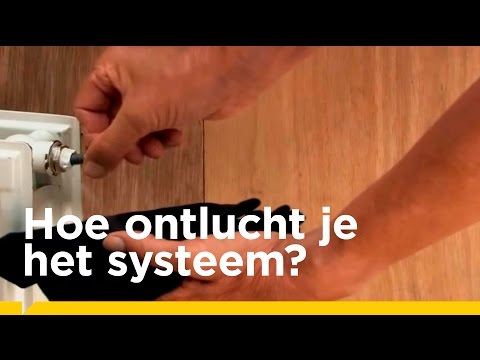 Remeha visuele instructies  'Verwarmingssysteem ontluchten'