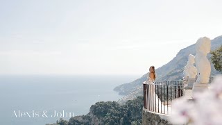 Stunning decor! Grand wedding at Villa Cimbrone. Wedding ceremony overlooking the Amalfi Coast.