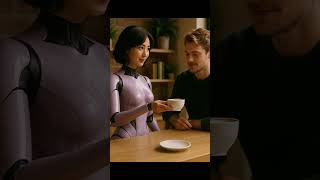 The Lilac AI Barista: A Glimpse into Our Cozy Robotic Future #robot #ai    #shorts