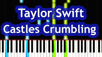 Taylor Swift  - Castles Crumbling Piano Tutorial